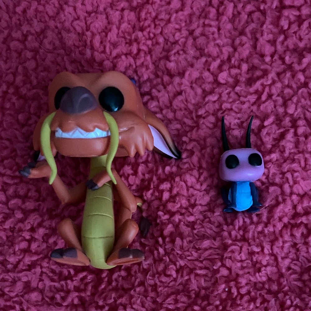 Colorful Dragon and Bug Figurine Set